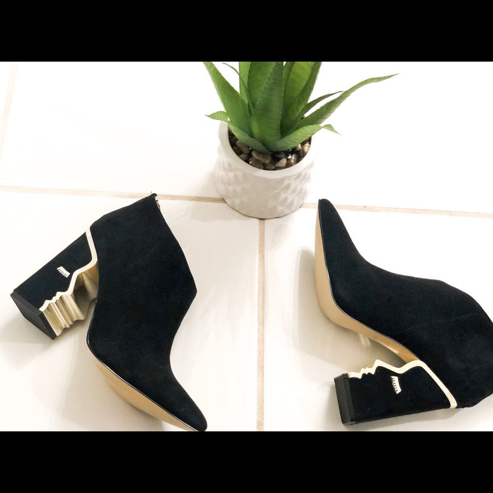 Katy Perry Black Suede Fun Bootie